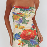 Days Ahead Mesh Overlay Maxi Dress Floral Pink