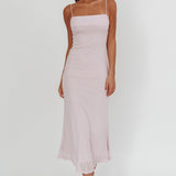 Days Ahead Rhinestone Overlay Maxi Dress Lilac