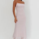 Days Ahead Rhinestone Overlay Maxi Dress Lilac