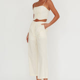 Breathless Wide Leg Pant Oat