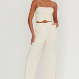 Breathless Wide Leg Pant Oat