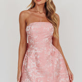 Melty Kisses Bow Mini Dress Pink