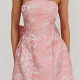 Melty Kisses Bow Mini Dress Pink