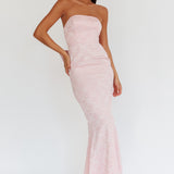 Melty Kisses Bow Back Maxi Dress Pink
