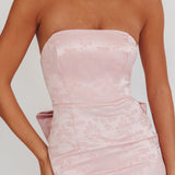 Melty Kisses Bow Back Maxi Dress Pink
