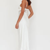 Impressions Lace Bodice Maxi Dress White