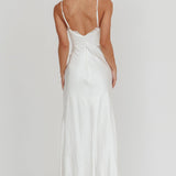 Our Story Surplice Neckline Maxi Dress Off White