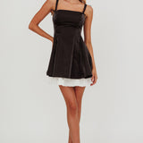 Night Rider Fit And Flare Mini Dress Black