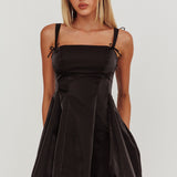 Night Rider Fit And Flare Mini Dress Black