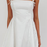 Night Rider Fit And Flare Mini Dress White