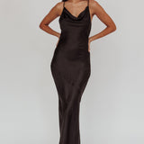 Noreen Cut-Out Back Maxi Dress Black