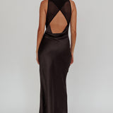 Noreen Cut-Out Back Maxi Dress Black