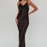 Noreen Cut-Out Back Maxi Dress Black