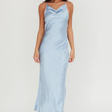 Noreen Cut-Out Back Maxi Dress Blue