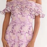 Moonlit Magic Off-Shoulder Maxi Dress Floral Dress