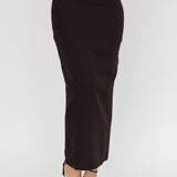 Switched On Column Maxi Skirt Black