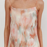 Helsi Cowl Back Maxi Dress Print Pink