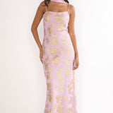 Helsi Cowl Back Maxi Dress Pink