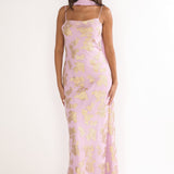 Helsi Cowl Back Maxi Dress Pink