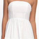 Kelita Strapless Maxi Dress White