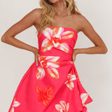 Minnesota Strapless Mini Dress Orchid Pink