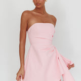 Minnesota Strapless Mini Dress Pink