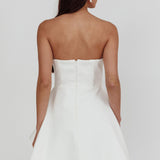 Minnesota Strapless Mini Dress White