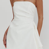 Minnesota Strapless Mini Dress White