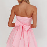 Angel Girls Bow Back Mini Dress Pink