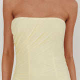 Truth Be Told Reverse Halter Maxi Dress Butter