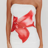 Truth Be Told Strapless Maxi Dress White