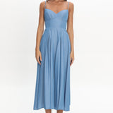 Take It All Cami Strap Midi Dress Light Blue