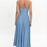 Take It All Cami Strap Midi Dress Light Blue