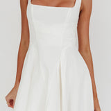 Get My Attention A-Line Mini Dress White