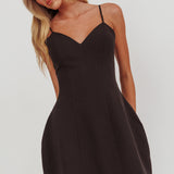 Besos Pearl Hem Mini Dress Black