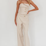 Ishani Hardware Decoration Pants Beige