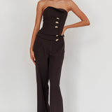 Ishani Hardware Decoration Pants Black