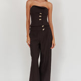 Ishani Hardware Decoration Pants Black