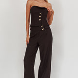 Ishani Hardware Decoration Pants Black