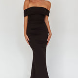 Dancing Queens Bow Back Maxi Dress Black