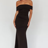 Dancing Queens Bow Back Maxi Dress Black