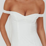 Kaycee Drop Waist Maxi Dress White