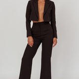 Fridays Open Crop Jacket Black