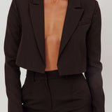 Fridays Open Crop Jacket Black
