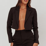 Fridays Open Crop Jacket Black