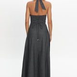 Riga Halterneck Maxi Dress Black