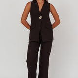 Fair Play High Waist Pants Black
