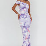 Gala One-Shoulder Maxi Dress Orchid Lilac