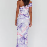 Gala One-Shoulder Maxi Dress Orchid Lilac