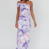 Gala One-Shoulder Maxi Dress Orchid Lilac